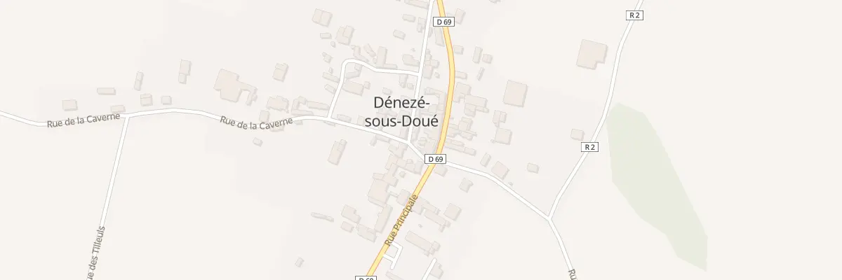 Plan du 2 Rue de la Caverne à Dénezé-sous-Doué