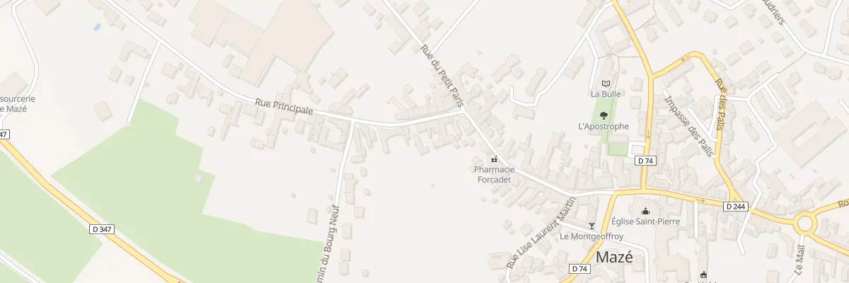 Plan du 127 Rue Principale à Mazé-Milon