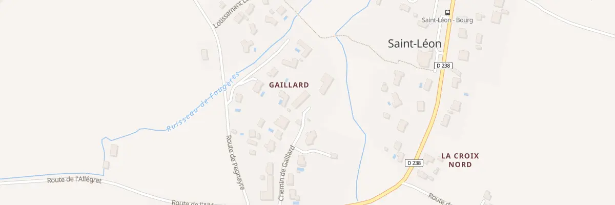 Plan du 16 Che de Gaillard à Saint-Léon