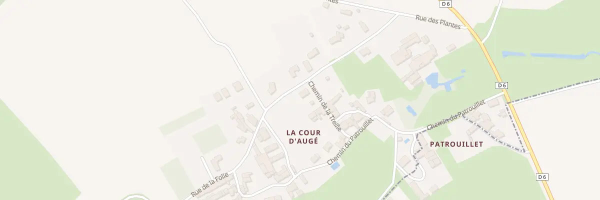 Plan du 9 Rue de la Folie La Cour à Augé