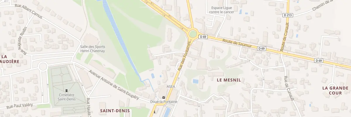 Plan du 23 Rue des fontaines à Doué-en-Anjou