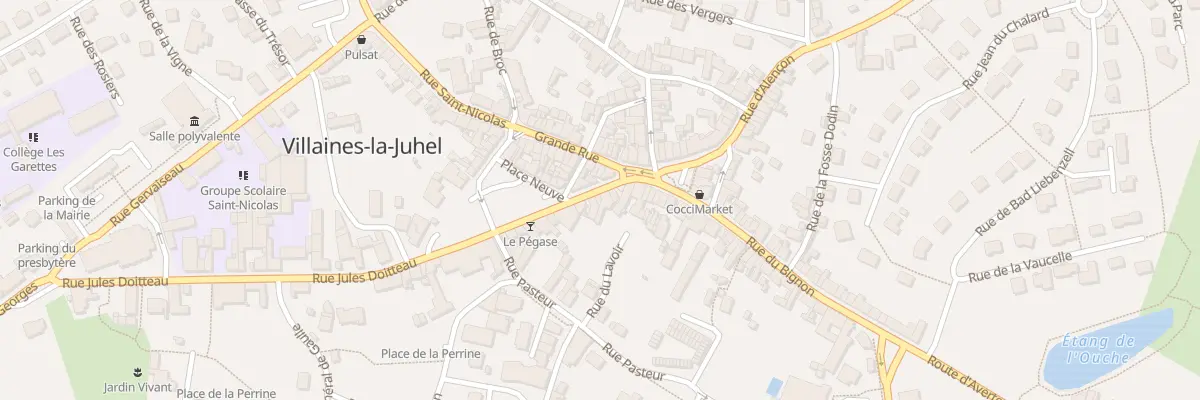 Plan du 38 Rue Jules Doitteau à Villaines-la-Juhel