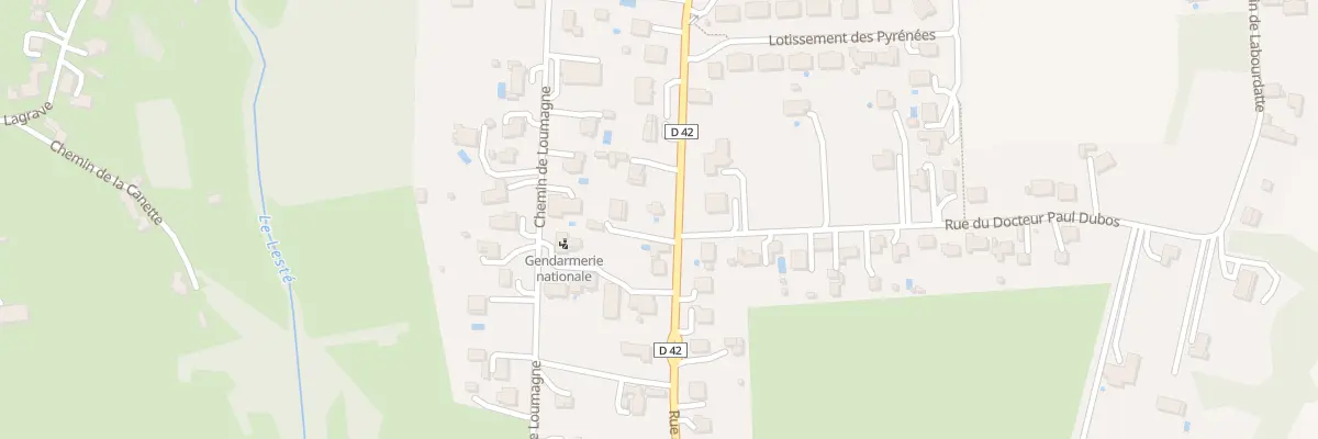 Plan du 9264 Rue des Pyrénées à Garlin
