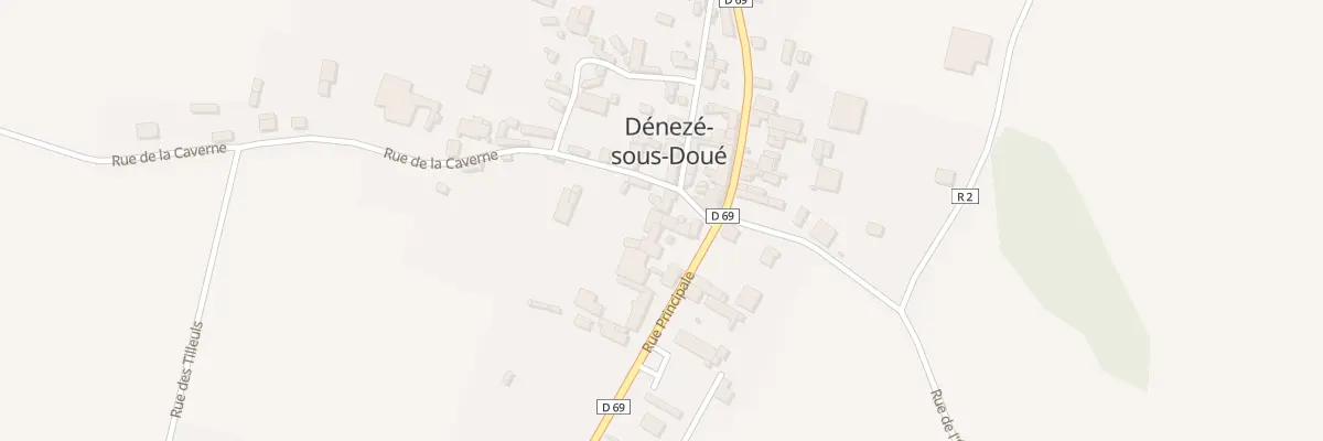 Plan du 1 Rue de la Caverne à Dénezé-sous-Doué