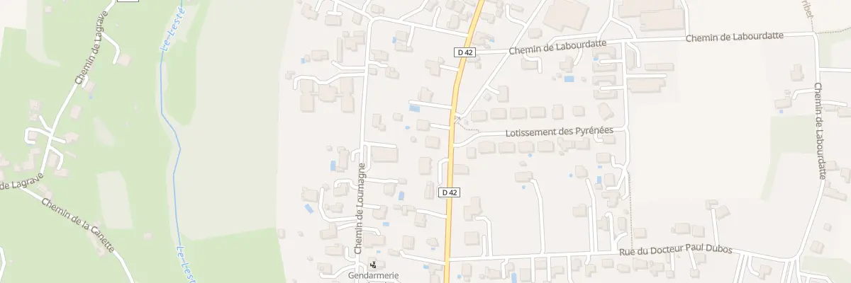 Plan du 9141 Rue des Pyrénées à Garlin
