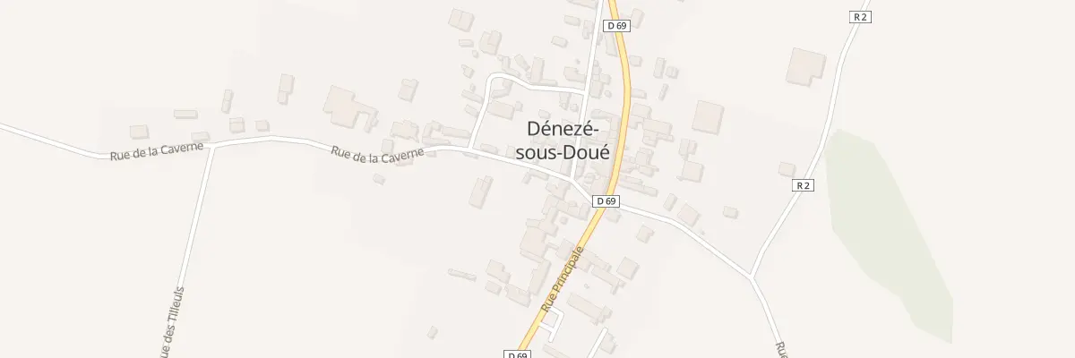 Plan du 3 Rue de la Caverne à Dénezé-sous-Doué