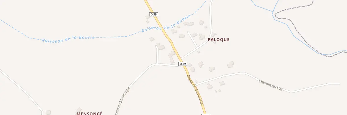 Plan du 39 Rte de Bernadets à Maucor