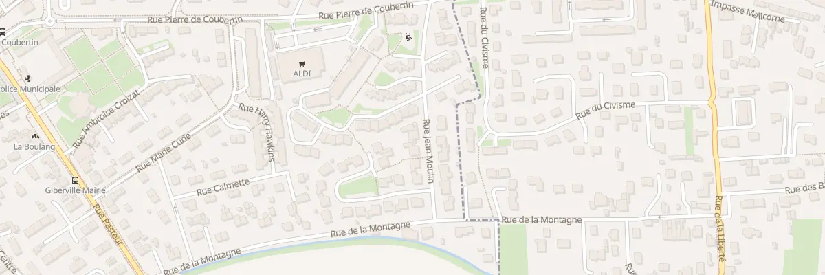 Plan du 7 Rue Jean Moulin à Giberville