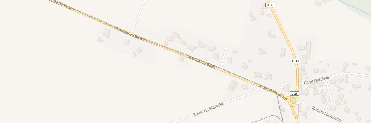 Plan du 161 Av du Béarn à Lée