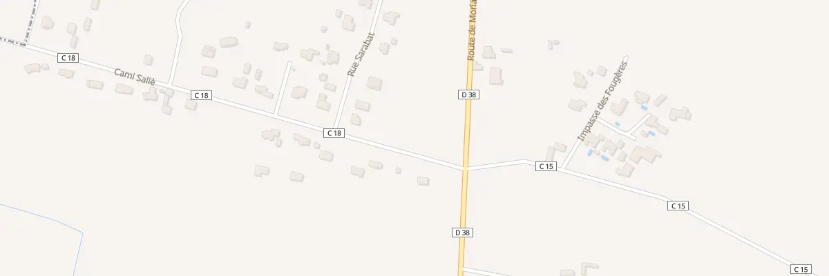 Plan du 4 Vc Cami Salie à Sendets