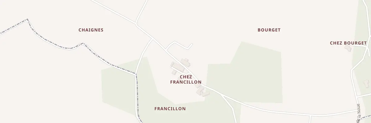 Plan du 2 Chez Francillon à Saint-Ciers-Champagne