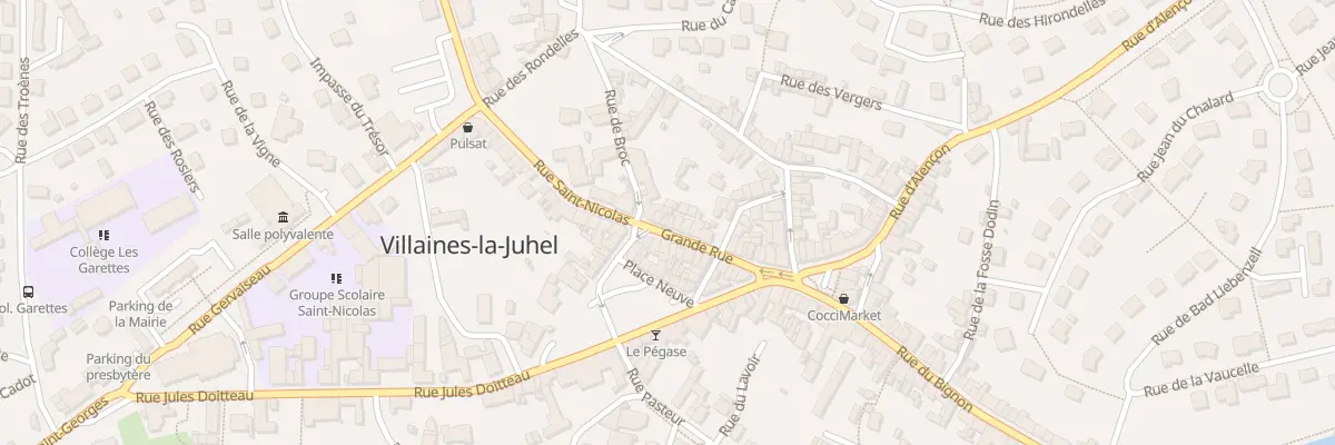 Plan du 5 Grande Rue à Villaines-la-Juhel