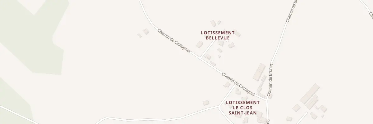 Plan du 241 Che de Castagnet à Barinque