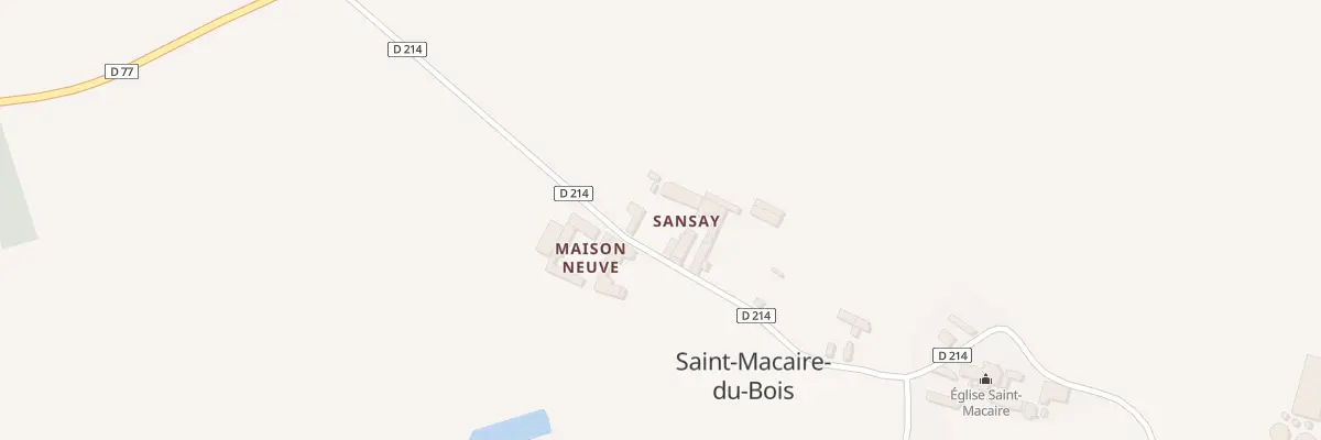 Plan du 1 Rte de l’Eglise à Saint-Macaire-du-Bois