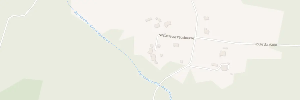 Plan du 1 Pedebourre à Lignan-de-Bazas