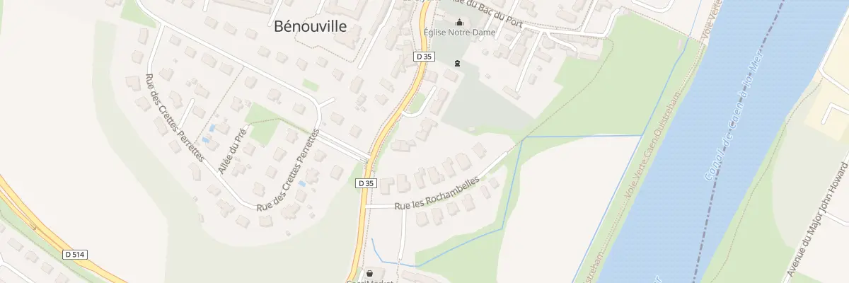 Plan du 5287 Rue du Presbytère à Bénouville