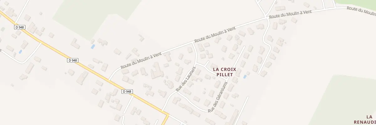 Plan du 10 Rue des Lauriers Croix Pillet à Aigondigné