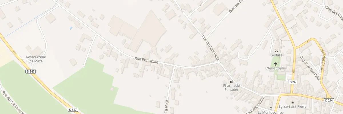 Plan du 154 Rue Principale à Mazé-Milon
