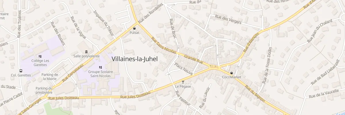 Plan du 2 Rue Gustave Hiron à Villaines-la-Juhel