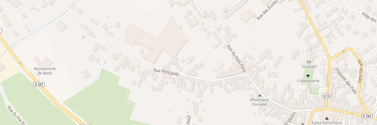 Plan du 154B Rue Principale à Mazé-Milon