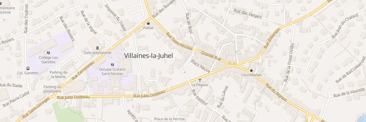 Plan du 3 Rue Gustave Hiron à Villaines-la-Juhel