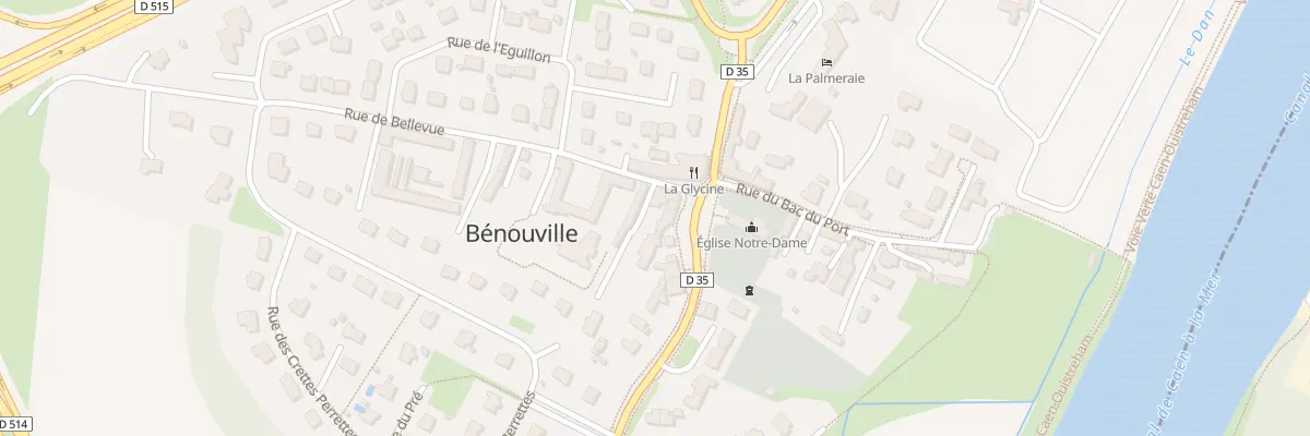 Plan du 3 Rue de Bellevue à Bénouville