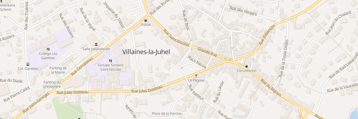 Plan du 4 Rue Gustave Hiron à Villaines-la-Juhel