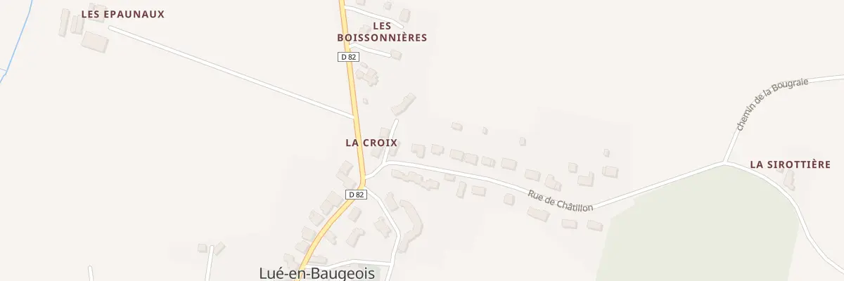 Plan du 6 Rue de Chatillon à Jarzé Villages
