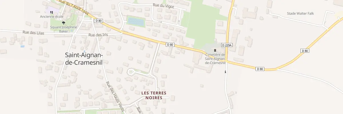 Plan du 32 Rue du Sept Aout 1944 au Castelet