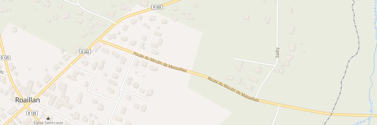 Plan du 25  à Roaillan