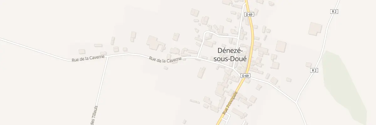Plan du 9 Rue de la Caverne à Dénezé-sous-Doué