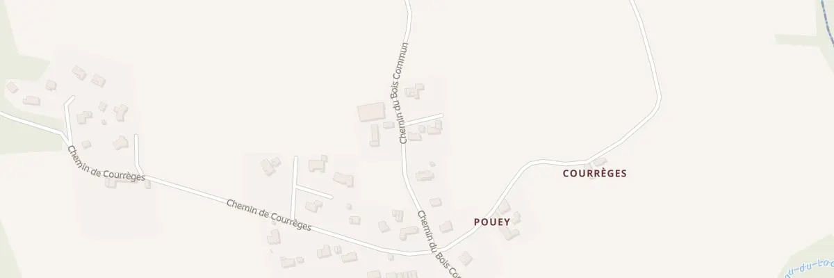 Plan du 12 Che du Bois Commun à Bernadets