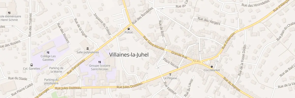 Plan du 12 Rue Saint-Nicolas à Villaines-la-Juhel
