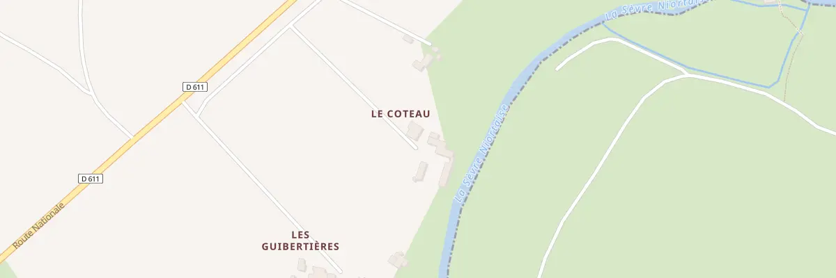 Plan du 1 Le Coteau à La Crèche
