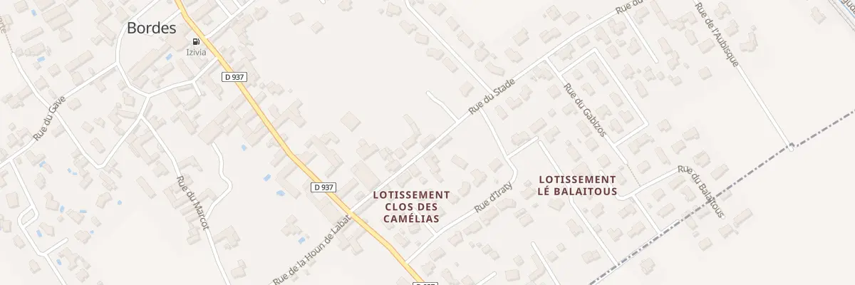 Plan du 9 Rue du Stade à Bordes