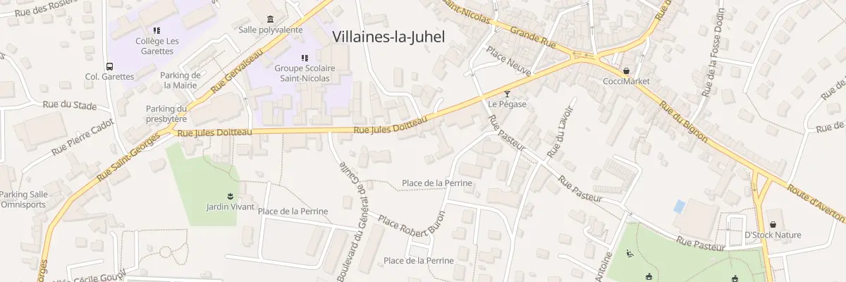 Plan du 21 Rue Jules Doitteau à Villaines-la-Juhel