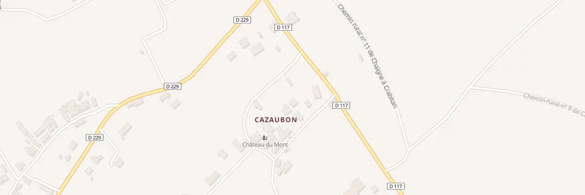 Plan du 17 Cazaubon à Sainte-Croix-du-Mont