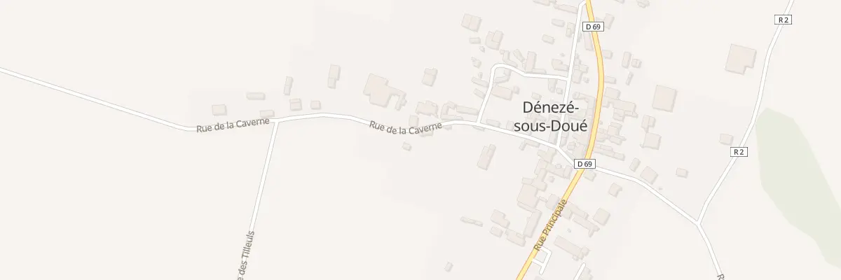 Plan du 11 Rue de la Caverne à Dénezé-sous-Doué