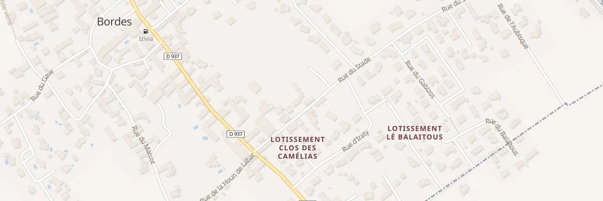 Plan du 7 Rue du Stade à Bordes