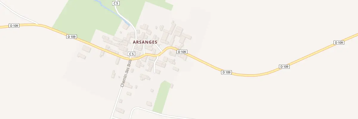 Plan du 2 Rue Principale Arsanges à Ensigné
