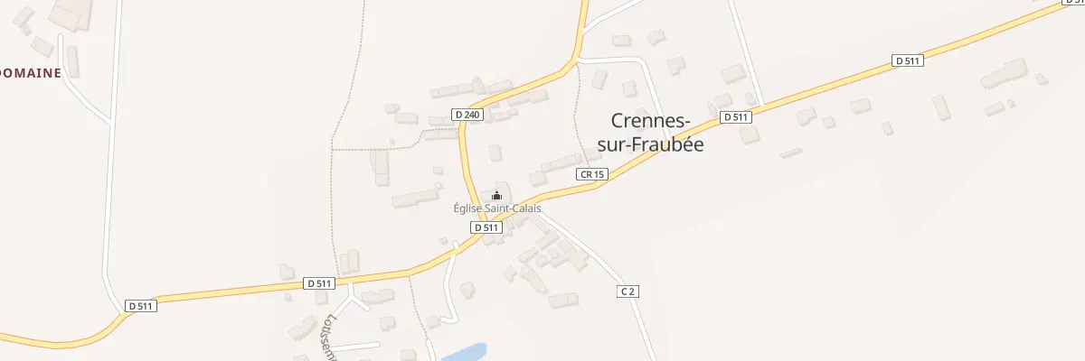 Plan du 1 Rue de Pré en Pail à Crennes-sur-Fraubée