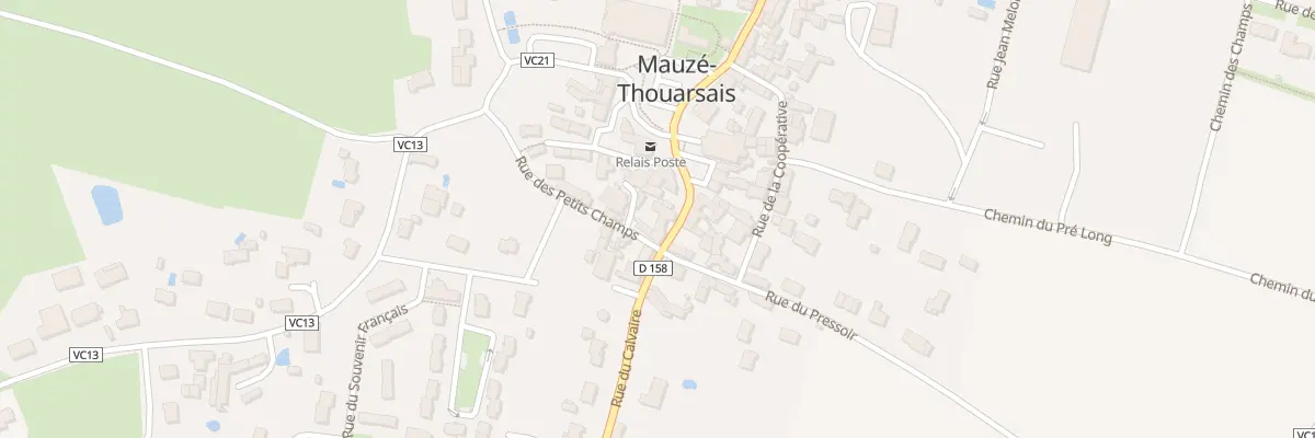 Plan du 2 Rue du Calvaire à Thouars