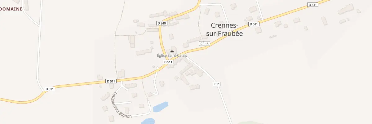 Plan du 5016 Le Bourg à Crennes-sur-Fraubée