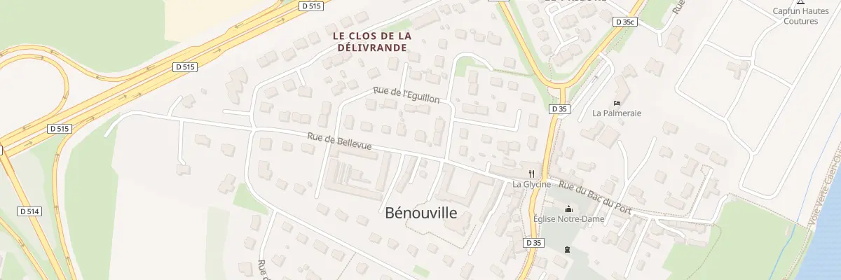 Plan du 16 Rue de Bellevue à Bénouville