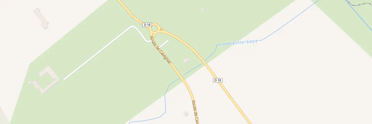 Plan du 36 Rte de Cavignac à Galgon