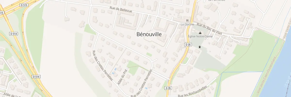 Plan du 13 Rue des Crettes Perrettes à Bénouville