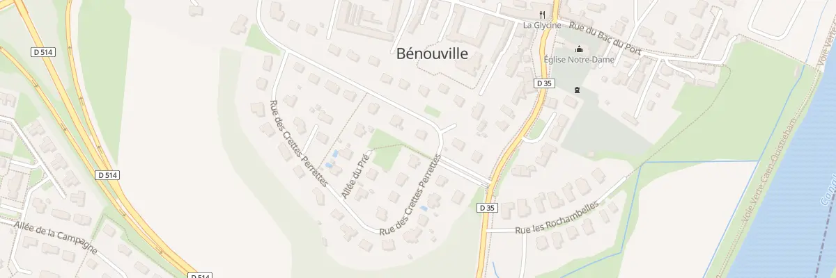 Plan du 11 Rue des Crettes Perrettes à Bénouville
