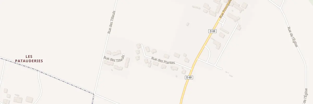 Plan du 12 Rue des Plantes à Dénezé-sous-Doué