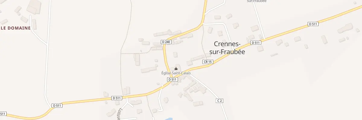 Plan du 2 Rue de Villepail à Crennes-sur-Fraubée