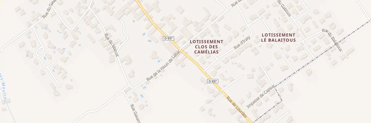 Plan du 32 Rue de Lourdes à Bordes